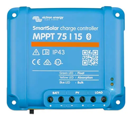 Victron SmartSolar MPPT 75/15 Charge Controller – Bluetooth-Enabled Solar Regulator for 75V Input, 15A Output