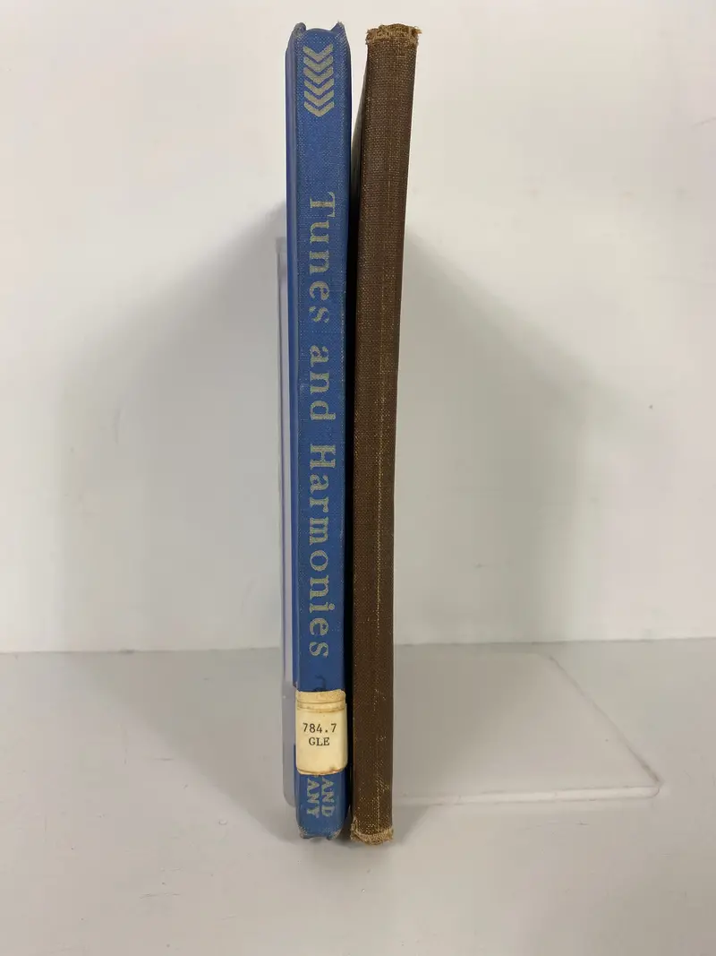Vintage Hardcover Lot: Songs We Like to Sing (1912) & Tunes & Harmonies (1943) – Early American Songbooks