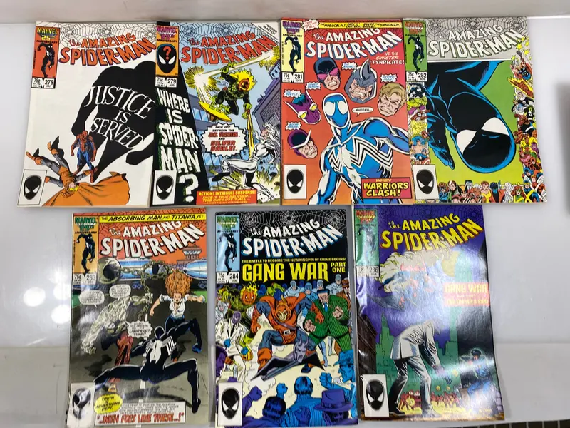 Vintage Spider-Man Comic Bundle: 11 Issues from Marvel’s 1986–1987 Run
