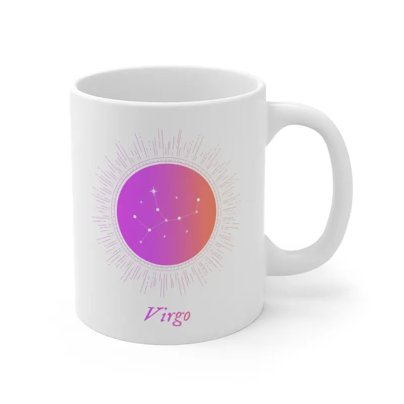 Virgo Zodiac Mug – Thoughtful & Detailed Astrological Design
