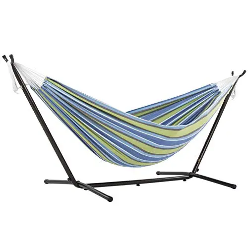 Vivere Oasis Hammock with Charcoal Steel Frame — All-Weather Outdoor Relaxation