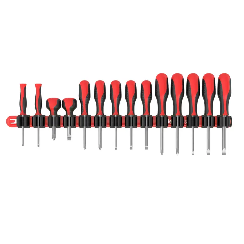 Wall-Mount Screwdriver Holder with Secure Slot Design