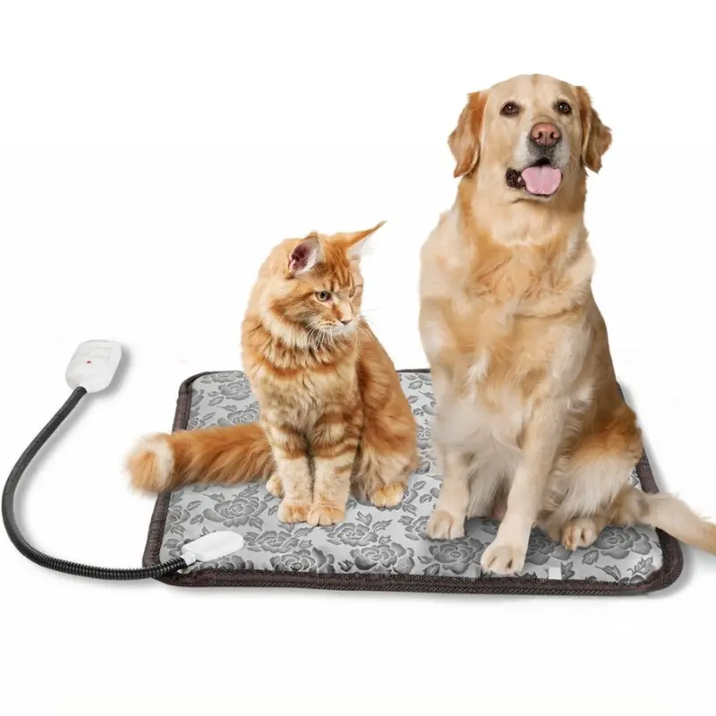 Waterproof Heated Pet Bed Pad with Adjustable Temperature Control