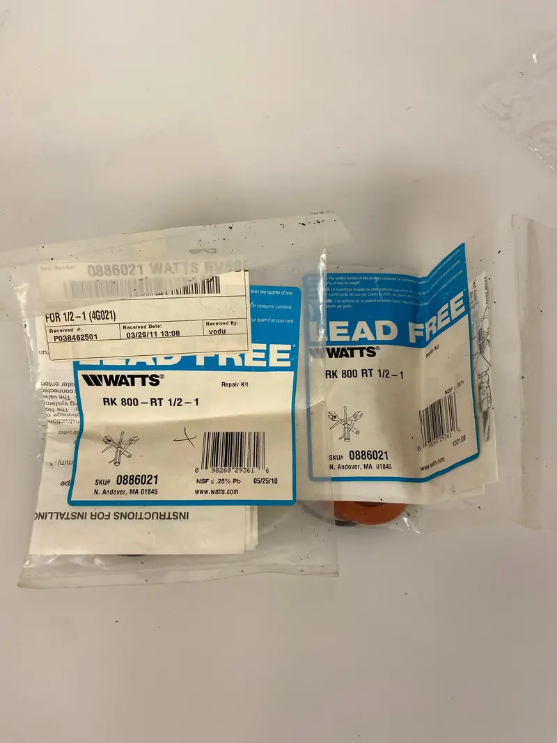 Watts Vacuum Breaker Repair Kit RK800RT, 1/2-Inch Model