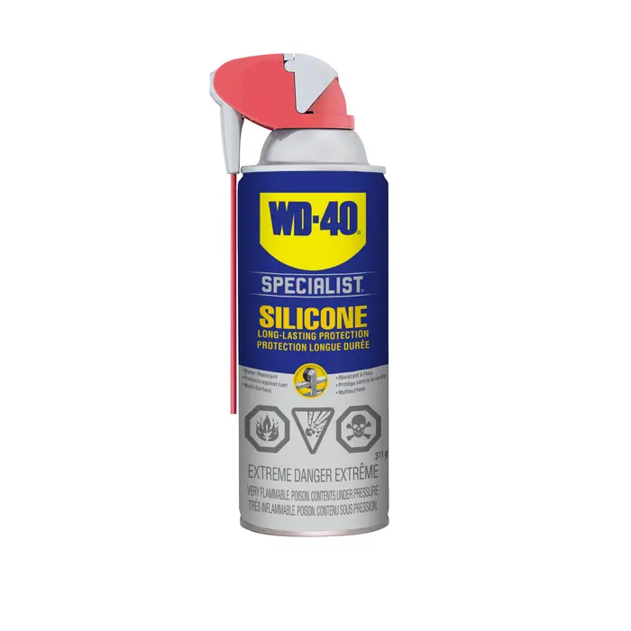 WD-40 Specialist Water-Resistant Silicone Lubricant (311g) with Smart Straw