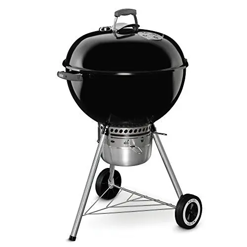 Weber 22-Inch Original Kettle Premium Charcoal Grill in Black