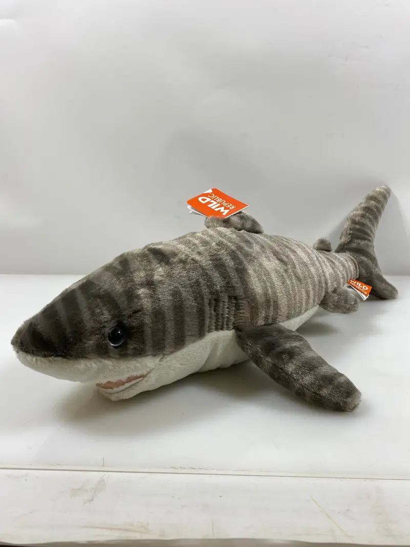 Wild Republic Cuddlekins Tiger Shark Plush – Extra-Soft Ocean Animal Toy