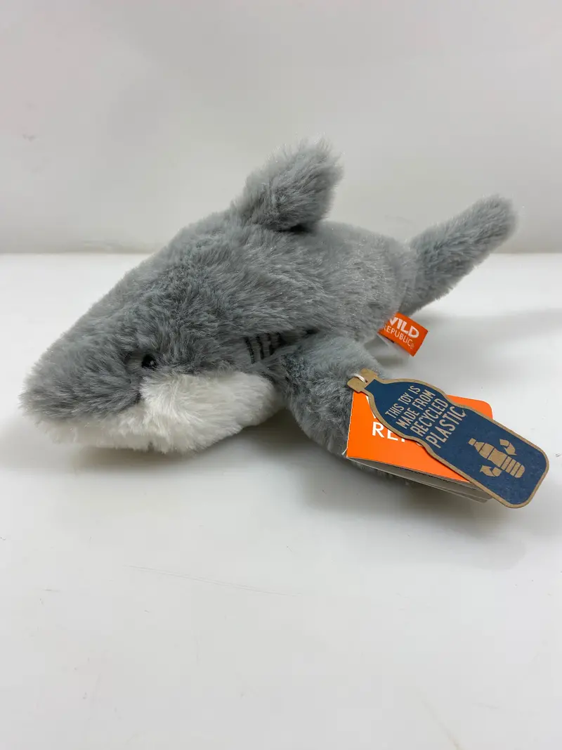 Wild Republic Ecokins Mini Great White Shark – Eco-Friendly Plush Collectible