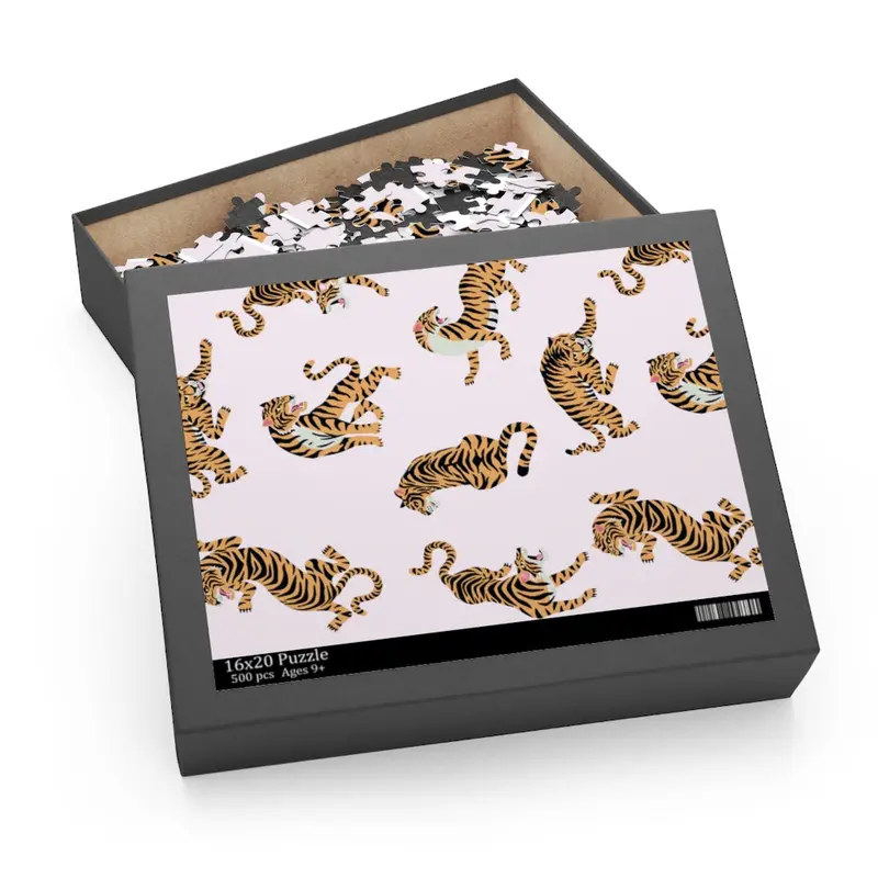 Wild Tiger Portrait 500-Piece Jigsaw Puzzle