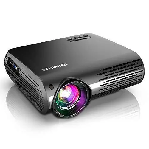 WiMiUS P20 WiFi Projector – 8000 Lumens Native 1080P, Supports 4K, Bluetooth, ±50° Keystone, 10W Speaker, Portable Design