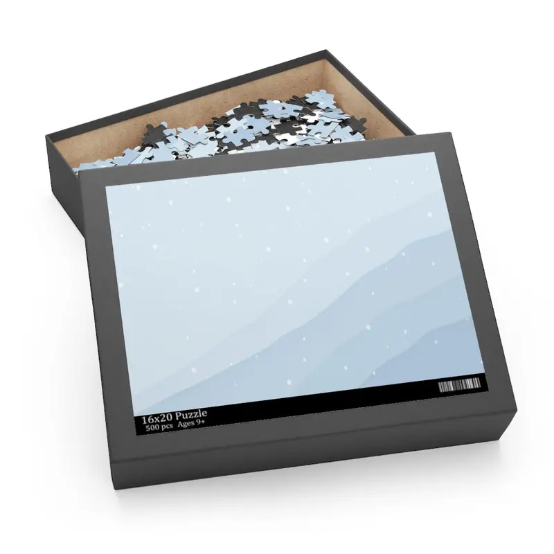 Winter Blue Scenic 500-Piece Jigsaw Puzzle