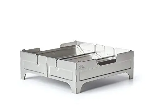 WOLF GRIZZLY Portable Fire Pit – Foldable, Lightweight Outdoor Cooking and Bonfire Solution for Camping and Backyard Use