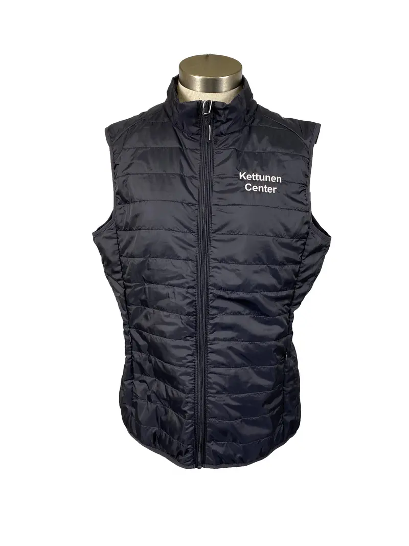 Women’s Kettunen Center Gray Quilted Vest – Large