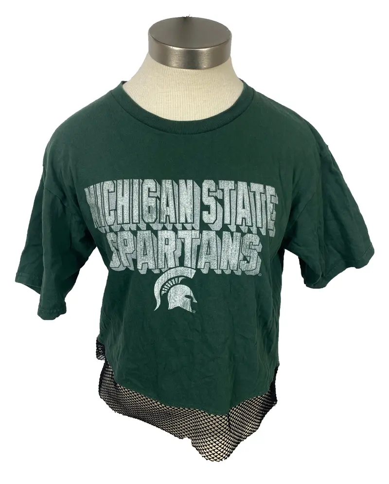 Women’s MSU Green Soft-Blend T-Shirt – Size M