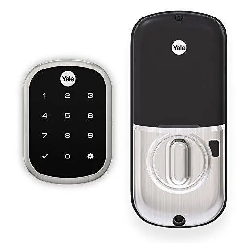 Yale Assure Lock SL Z-Wave Deadbolt – Satin Nickel Keyless Touchscreen Smart Lock (Model YRD256-ZW2-619)
