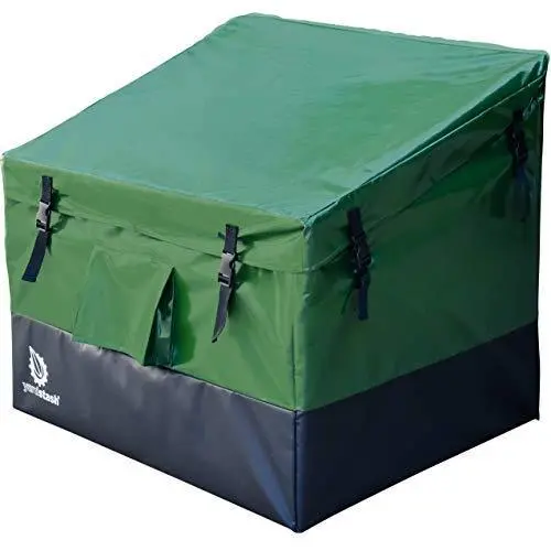 YardStash YSSB02 Medium-Sized Deck Storage Box – Weather-Resistant Outdoor Bin in Green