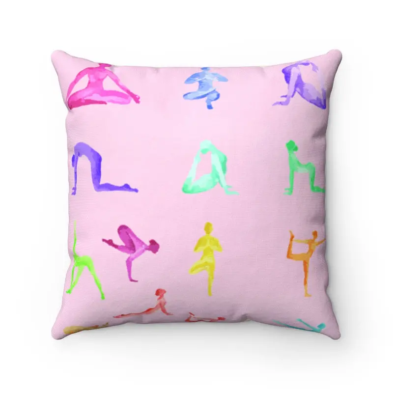 Yoga Sanctuary Square Throw Pillow – Choose from 4 Sizes