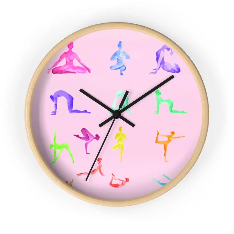 Yoga Sanctuary Wall Clock