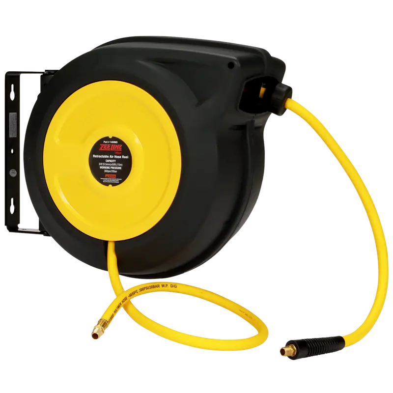 ZE1459NS – 50-Foot Closed Reel Air Hose System with Hybrid Polymer Tubing