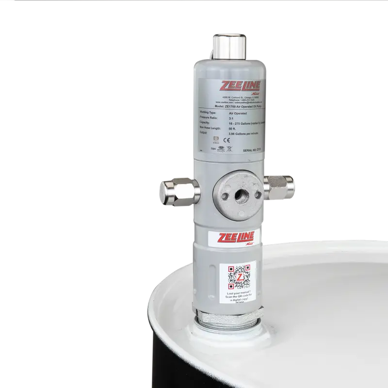 ZE1700 3:1 Stub-Style Standard-Flow Pneumatic Piston Pump (No FRL)
