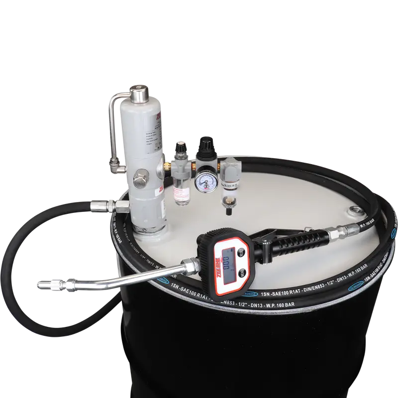 ZE1700K-16-200 – Eco Series 3:1 16-Gallon Drum Pump Kit with Hose and Digital Meter