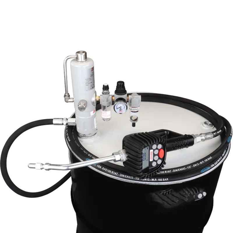 ZE1700K-16-300 – Eco Series 3:1 16-Gallon Drum Pump Kit with Hose and Preset Dosing Meter