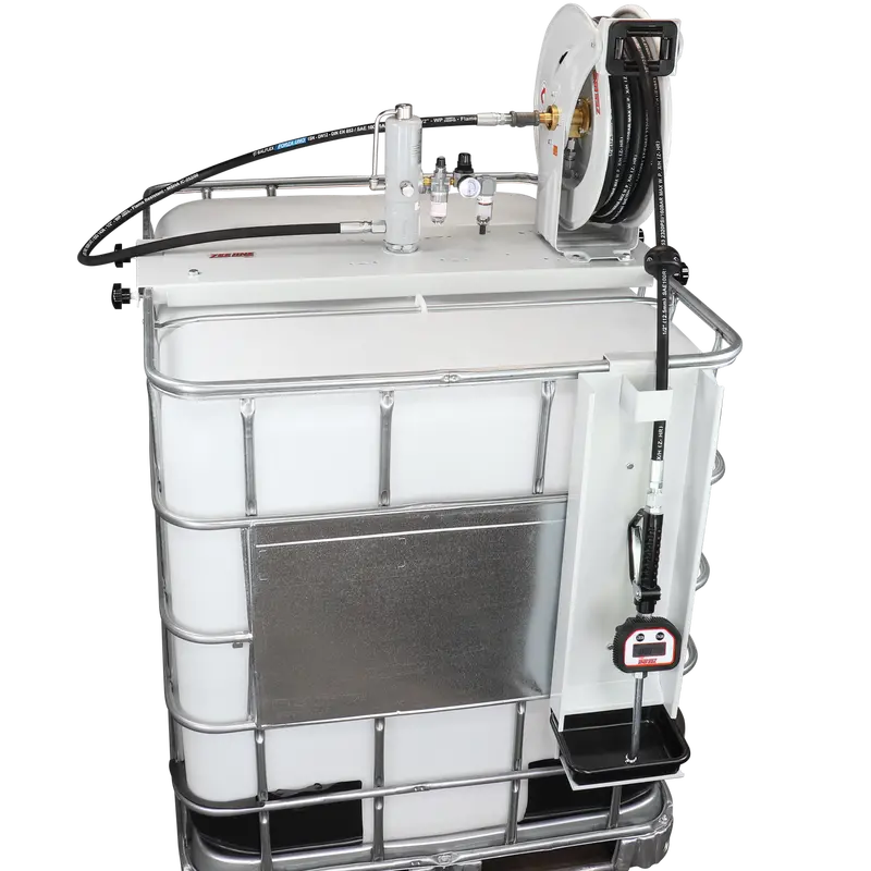 ZE1700K-IBC-600 – Eco Series 3:1 IBC Pump Kit with Retractable Hose Reel and Digital Meter