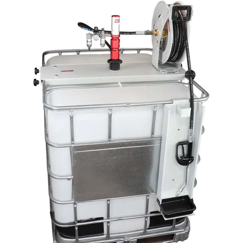 ZE1700PK-IBC-400 – Premium Series 3:1 IBC Pump Kit with Retractable Hose Reel and Flow Control Valve