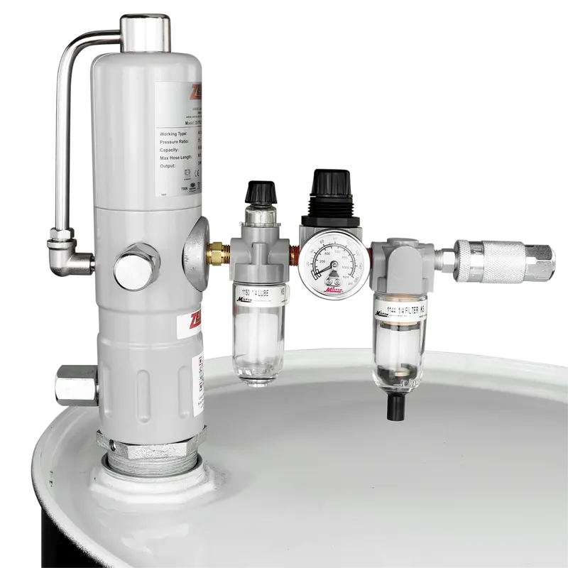 ZE1702K 3:1 Pneumatic Drum Pump for 55-Gallon Drums with Built-in FRL