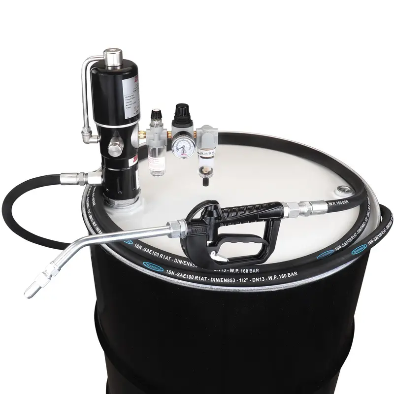 ZE1730K-16-100 – Eco Series 5:1 16-Gallon Drum Pump Kit with Hose and Adjustable Nozzle