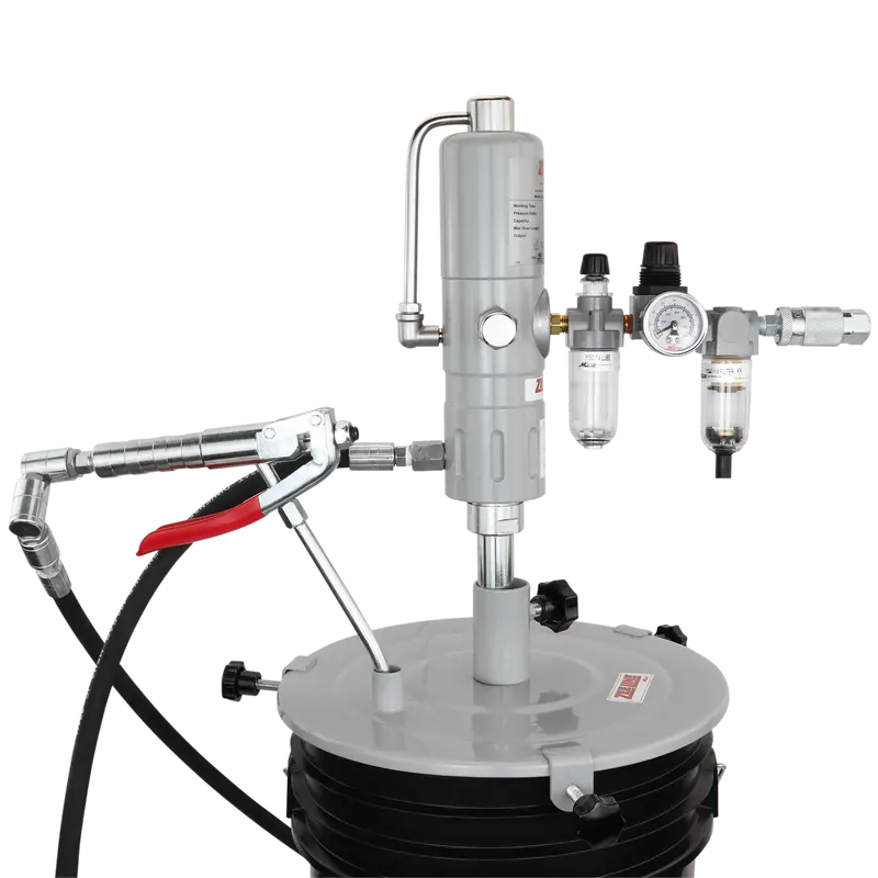 ZE3574K 45:1 Grease Pump Package for 25–50-Lb Pails (Cart Included)