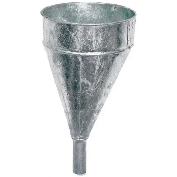 ZE705 6-Quart Galvanized Steel Funnel – Medium-Capacity Transfer Tool