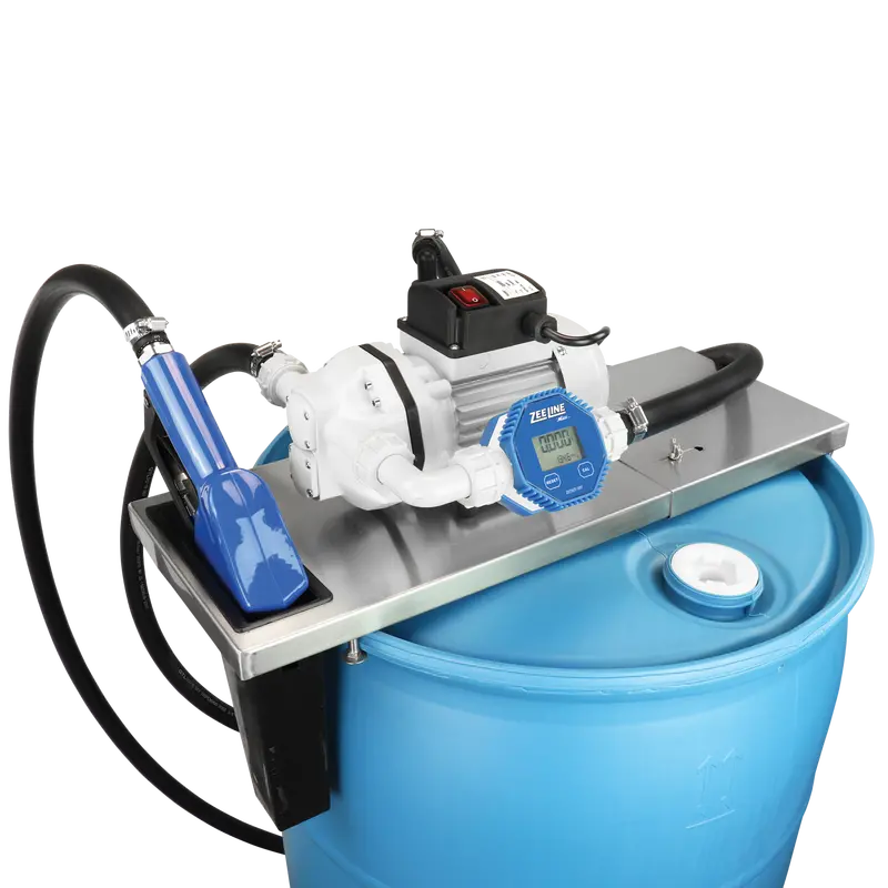 ZE9115-551 – Stainless Steel DEF Electric Pump Kit with Auto Shut-Off Nozzle and Digital Meter