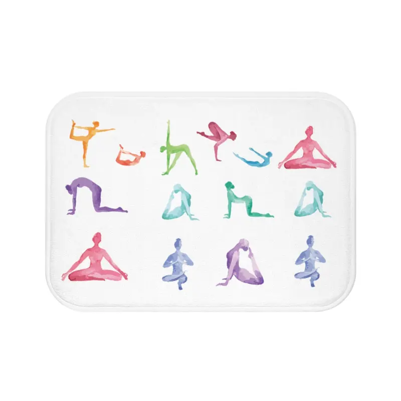Zen-Inspired Yoga Sanctuary Bath Mat for Mindful Interiors