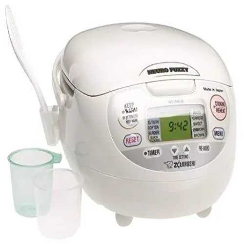 Zojirushi 5.5-Cup Neuro Fuzzy Rice Cooker – Premium White Digital Model with Advanced Cooking Logic