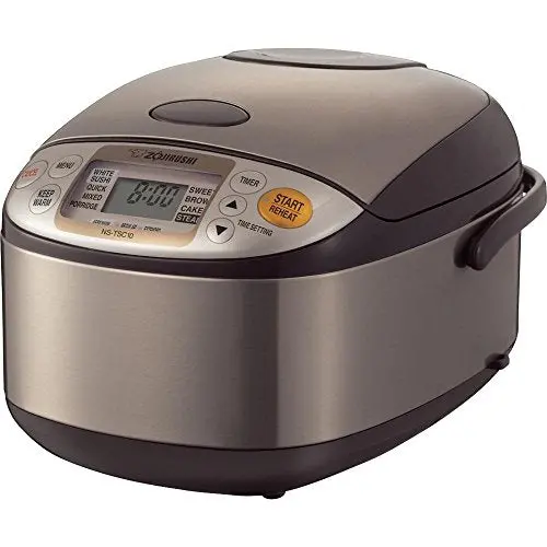 Zojirushi NS-TSC10 Micom Rice Cooker – 5.5-Cup (Uncooked) Fuzzy Logic Cooker with Warmer & Multiple Menu Settings