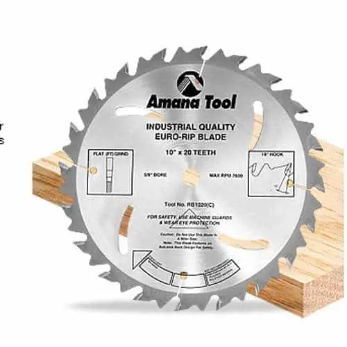Amana Rb1428-30 14"/28T Rip Blade – 30 Mm Arbor, Optimized For Lumber Cutting 1