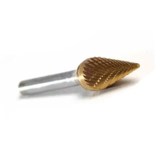 Champion Sm4 Titanium-Nitride-Coated Cone-Shaped Carbide Bur 1
