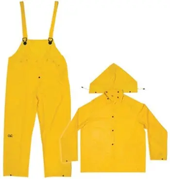 Clc R1102X Yellow Rain Suit – 3-Piece, Xxl, 0.20 Mm Polyurethane Coating 1