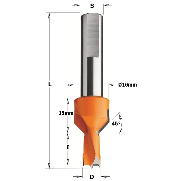 Cmt 377.082.11 Double-Bevel Dovetail Bit – 8X20X70 Mm, Right-Hand Spiral 1