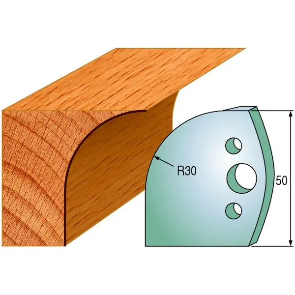 Cmt 690.563 Profiled Shaper Knife Pair – 1-31/32" Cutting Length, 5/32" Thick 1