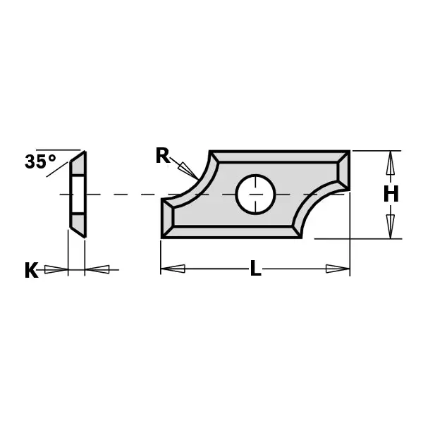 Cmt 790.080.00 Profiled Rounding Knives – 8Mm Insert Blades For Shaping Tools 1