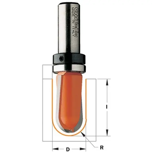 Cmt 814.160.11B Round-Nose Router Bit – 1/2" Shank, Carbide-Tipped Profiling Tool 1