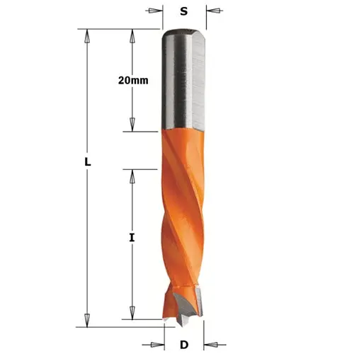 Cmt Precision Dowel Drill Bit — 10 Mm (25/64 In) Diameter 1