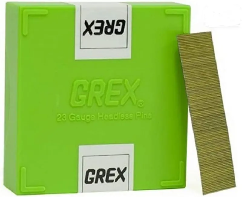 Grex P6/45L 23-Gauge Headless Pins – 1-3/4" Length, 1000-Count Packaging 1