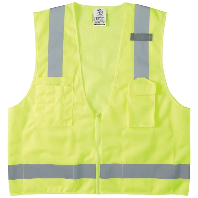Klein 60269 High-Visibility Reflective Safety Vest – Ansi Class 2 Compliant 1
