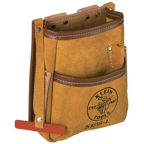Klein Leather 5-Pocket Tool Pouch For On-The-Job Organization 1