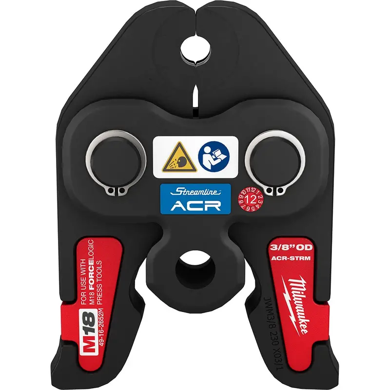 Milwaukee 49-16-2652M 3/8" Streamline Acr Press Jaw – Designed For M18 Force Logic Crimping Systems 1