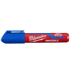 Milwaukee Inkzall Blue Marker Set – Large Chisel Tip, 12-Pack 1