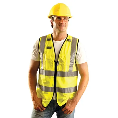 Occunomix Full-Size Surveyor Safety Vest — Solid Dual-Stripe Design, Ansi Class 3 Compliant 1